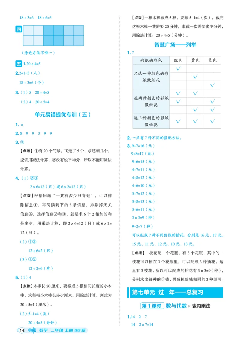 25秋典中点二年级数学上（QD版）答案_25秋《典中点》系列_1-6年级数学上册各版本《典中点》（抢先版）_25秋1-6年级数学上册青岛63制《典中点》（抢先版）