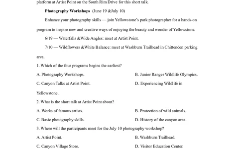专题10阅读理解应用文（原卷版）_03高考英语_新高考复习资料_2024年新高考资料_专项复习资料_完五年（2019-2023）高考真题分项汇编（新高考）