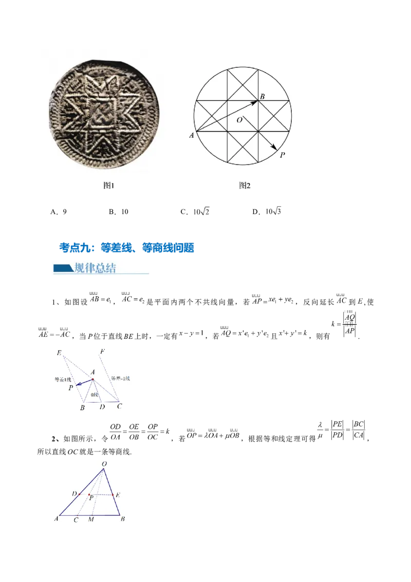 专题11平面向量小题全归类（13大核心考点）（讲义）（原卷版）_02高考数学_2024年新高考资料_2.2024二轮复习_2024年高考数学二轮复习讲练（新教材新高考）
