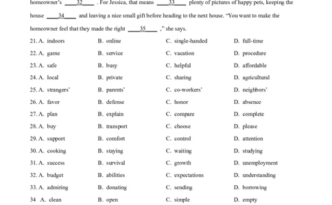 专题10完形填空（15空)-2022年高考真题和模拟题英语分专题训练（学生版）_03高考英语_2024年新高考资料_1.2024一轮复习_赠2022年高考英语真题与模拟题分专题训练