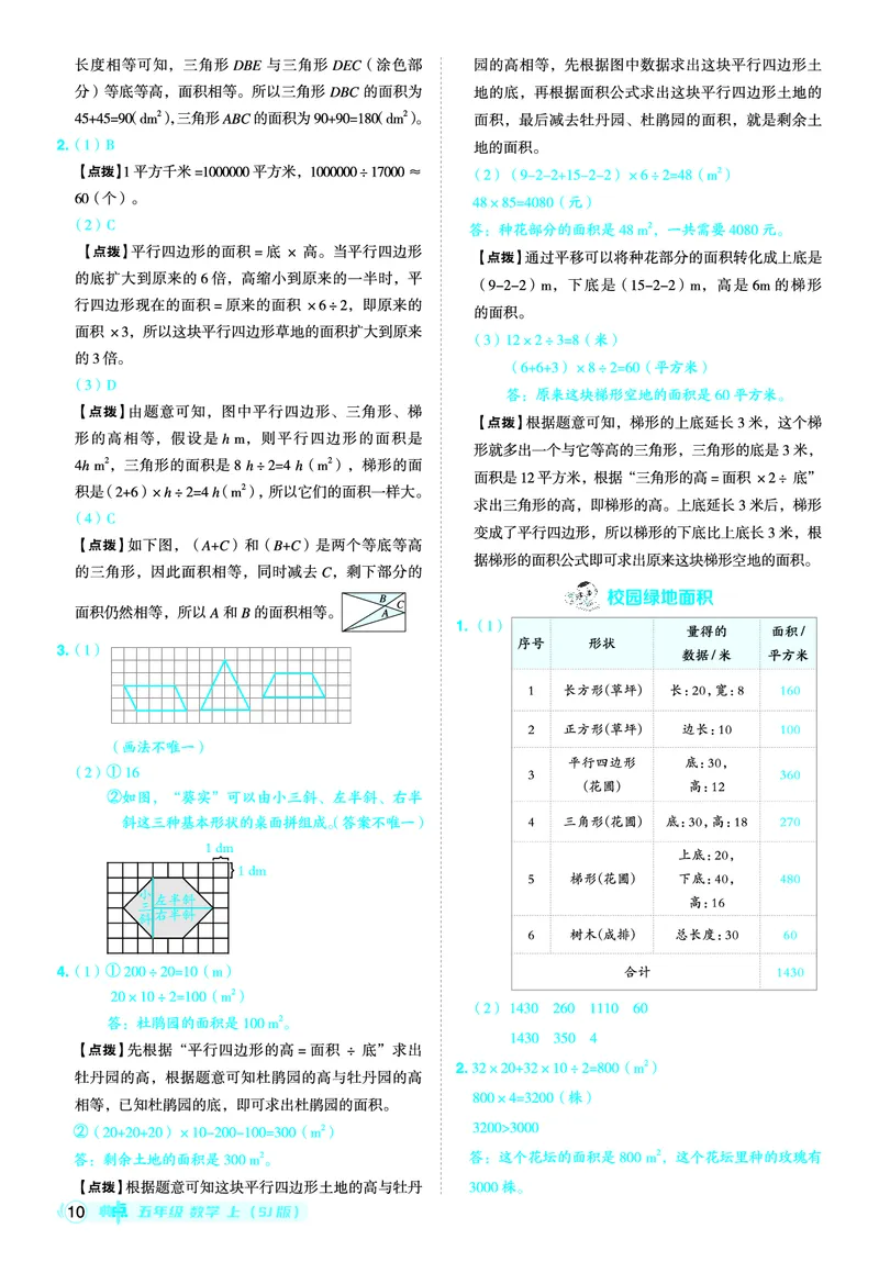 25秋典中点五年级数学上（SJ版）答案_25秋《典中点》系列_1-6年级数学上册各版本《典中点》（抢先版）_25秋1-6年级数学上册苏教版《典中点》（抢先版）