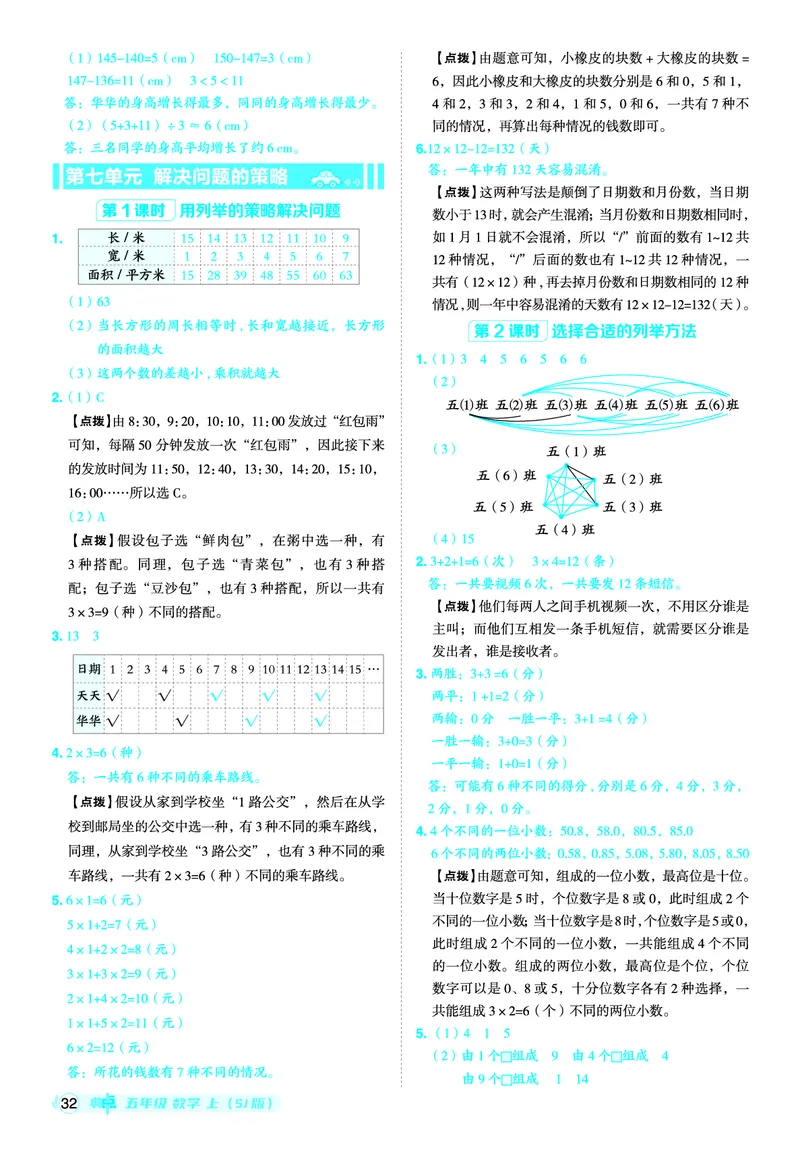 25秋典中点五年级数学上（SJ版）答案_25秋《典中点》系列_1-6年级数学上册各版本《典中点》（抢先版）_25秋1-6年级数学上册苏教版《典中点》（抢先版）