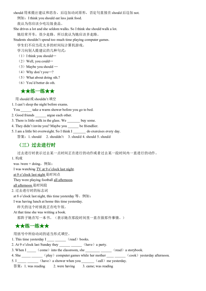 英语语法知识点精讲+练习_人教版英语八年级下册_2026春人教版英语八年级下册资料_人教八下（旧版）_03.英语8下-计划总结说课稿_知识总结_精讲+练习