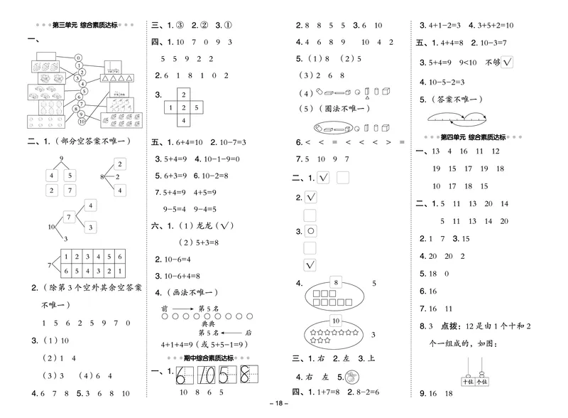 25秋典中点一年级数学上（BJ版）测试卷_25秋《典中点》系列_1-6年级数学上册各版本《典中点》（抢先版）_25秋1-6年级数学上册北京版《典中点》（抢先版）