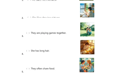 人教版2024四年级上册英语试卷Unit2_4上-新英语人教PEP版（2025持续更新）_07练习试卷_单元+期中期末_Unit2Myfriends单元试卷（含答案，含听力原文，含音频）