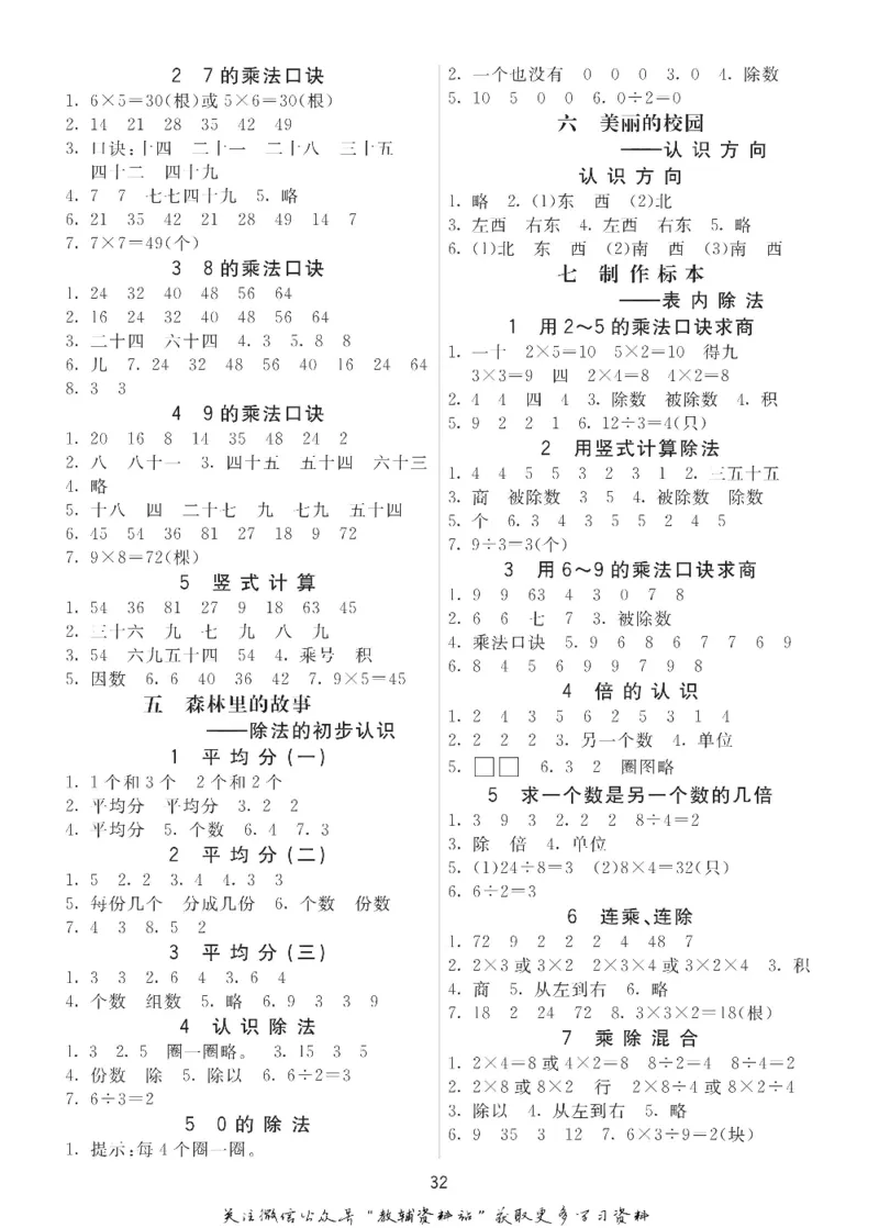 二年级数学上册青岛63制《七彩课堂》预习卡_1-6年级《七彩课堂》预习卡_1-6年级数学上册青岛63制《七彩课堂》预习卡