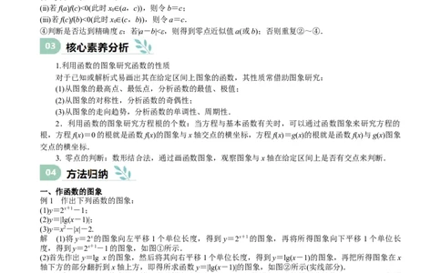 专题09函数的图像、函数的零点（思维导图+知识清单+核心素养分析+方法归纳）（原卷版）_02高考数学_2025年新高考资料_一轮复习