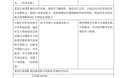 Unit4第2课时PartALet&rsquo;slearn&Match,actandguess(教学设计)_4上-新英语人教PEP版（2025持续更新）_01.英语4上-教案+PPT课件+学习任务单+练习第1套齐全_2教案