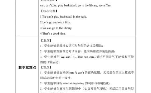 Unit5第4课时PartBLet&rsquo;stalk&Chooseandsay(教学设计)_4上-新英语人教PEP版（2025持续更新）_01.英语4上-教案+PPT课件+学习任务单+练习第1套齐全_2教案