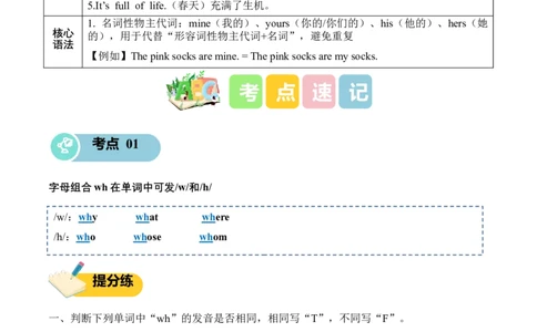 Unit6Changingfortheseasons(知识清单)_4上-新英语人教PEP版（2025持续更新）_09知识清单_知识清单（新增）