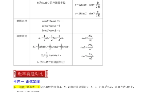 专题08解三角形（解析版）_02高考数学_新高考复习资料_2024年新高考资料_专项复习资料_完2023年高考真题题源解密（新高考）