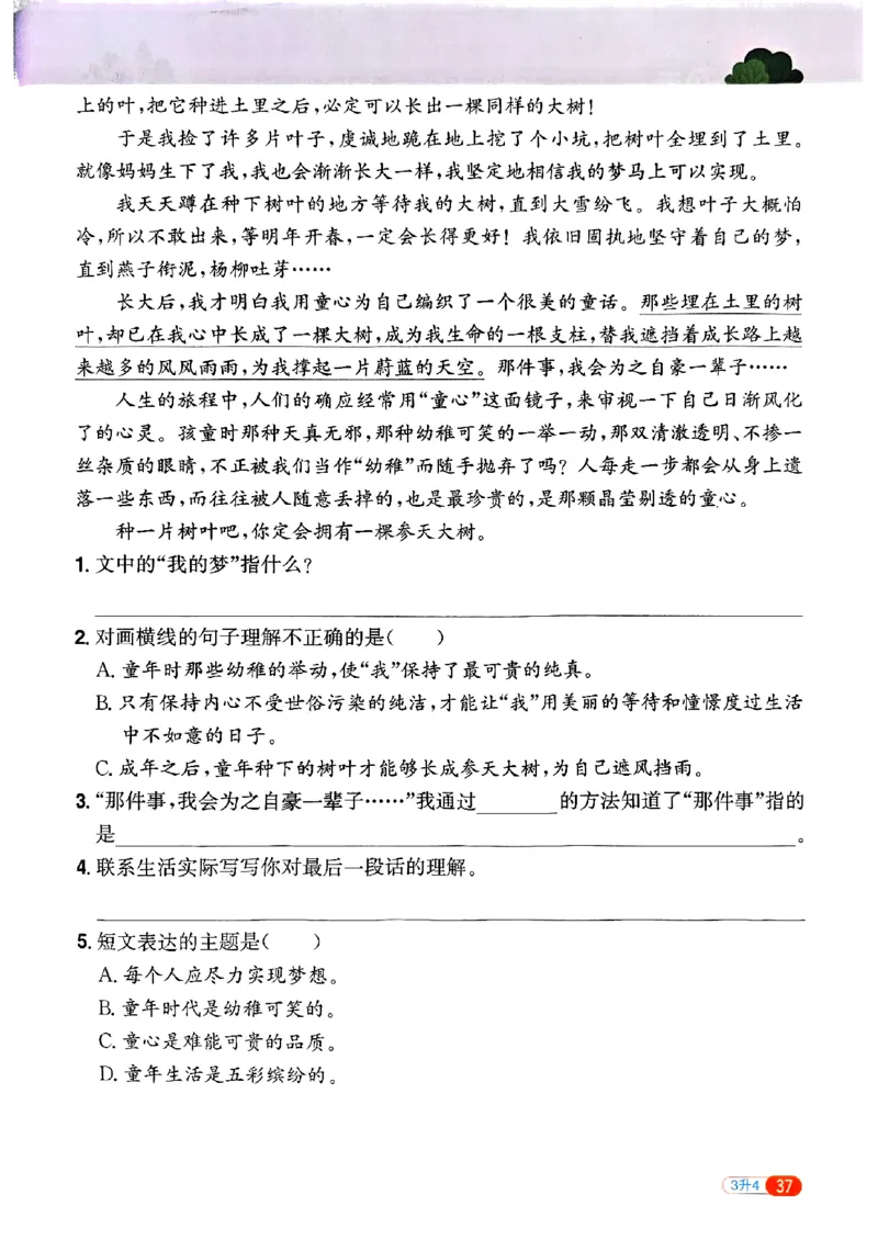 25版《阳光同学暑假衔接》语文3升4-副本_25秋《阳光同学》系列_25年1-6年级语文《阳光同学语文暑假衔接》_3升4