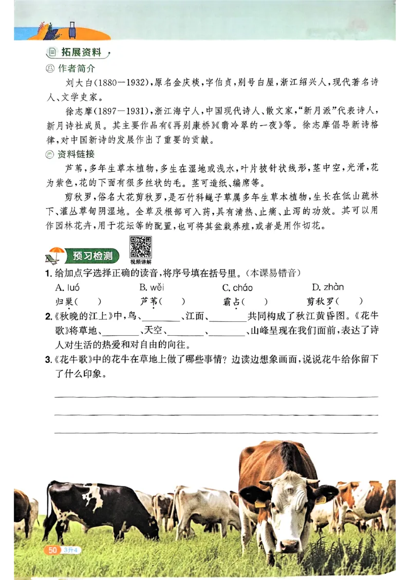 25版《阳光同学暑假衔接》语文3升4-副本_25秋《阳光同学》系列_25年1-6年级语文《阳光同学语文暑假衔接》_3升4