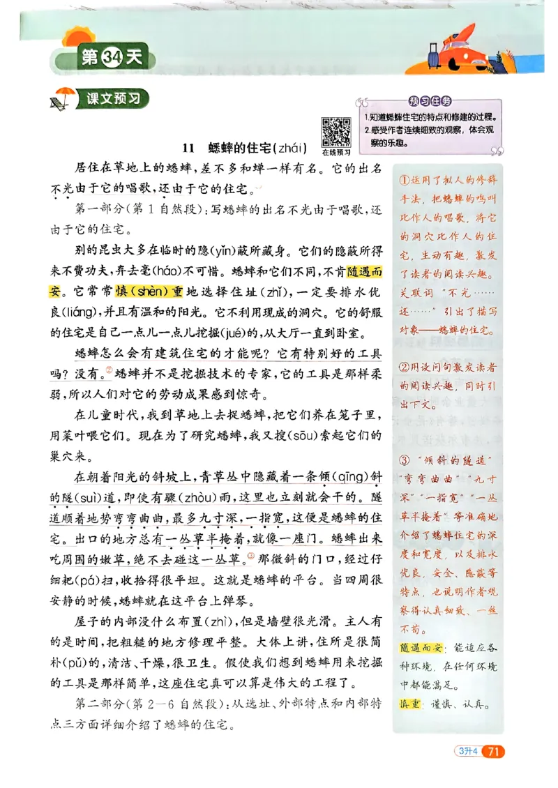25版《阳光同学暑假衔接》语文3升4-副本_25秋《阳光同学》系列_25年1-6年级语文《阳光同学语文暑假衔接》_3升4