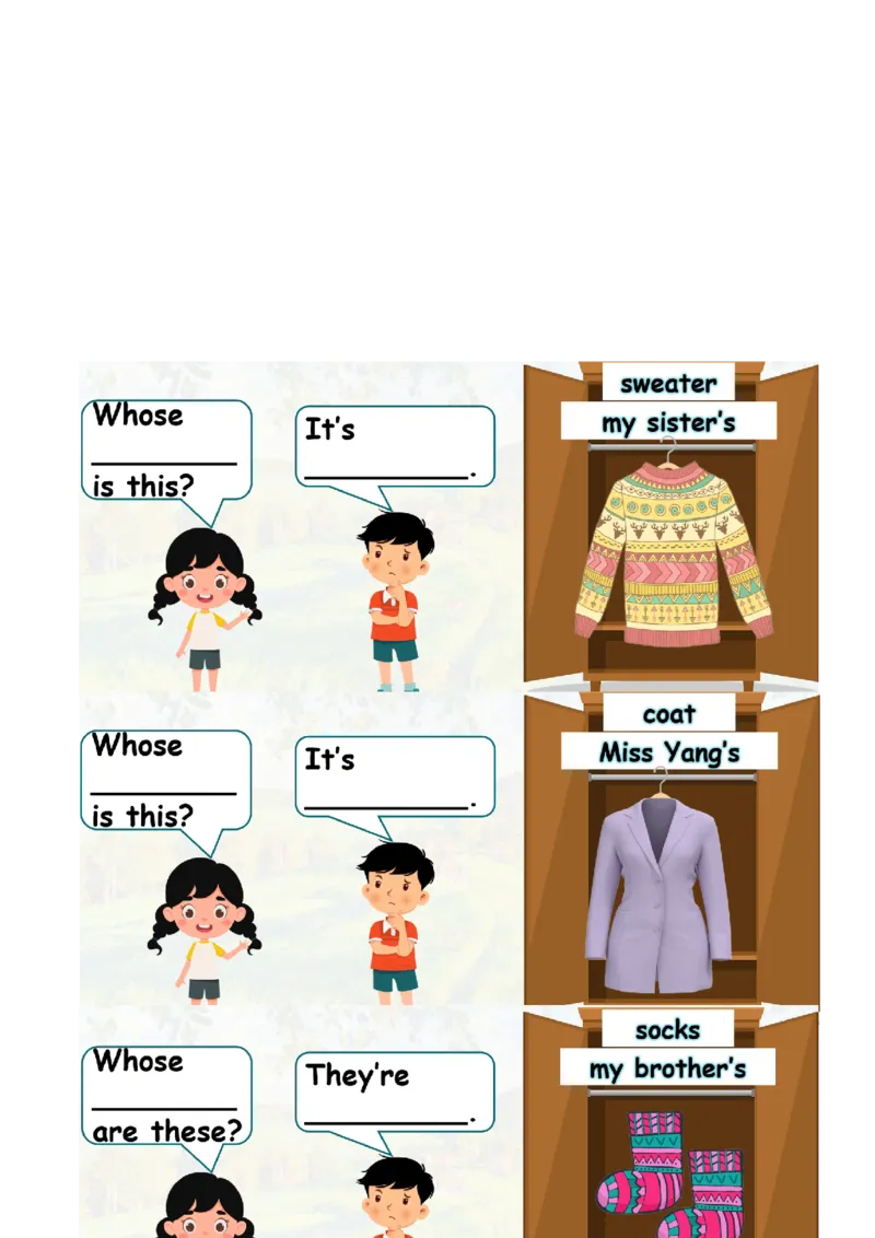 Unit6第2课时PartALet&rsquo;slearn&Choose,colourandsay(学习任务单)_4上-新英语人教PEP版（2025持续更新）_01.英语4上-教案+PPT课件+学习任务单+练习第1套齐全_3学习任务单