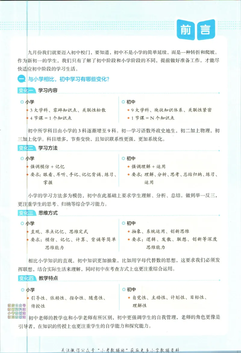 一本预备新初一数学_25秋《一本》系列_25版一本系列_一本预备新初一语数英25年