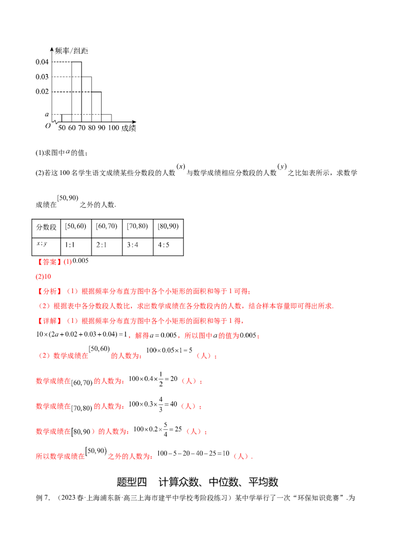 专题10.1统计（解析版）_02高考数学_新高考复习资料_2024年新高考资料_一轮复习资料_完备战2024年新高考数学一轮复习题型突破精练（新高考）_专题10.1+统计