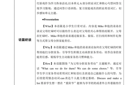 Unit1第4课时PartBLet&rsquo;stalk&Discussandmakealist(教学设计)_4上-新英语人教PEP版（2025持续更新）_01.英语4上-教案+PPT课件+学习任务单+练习第1套齐全_2教案