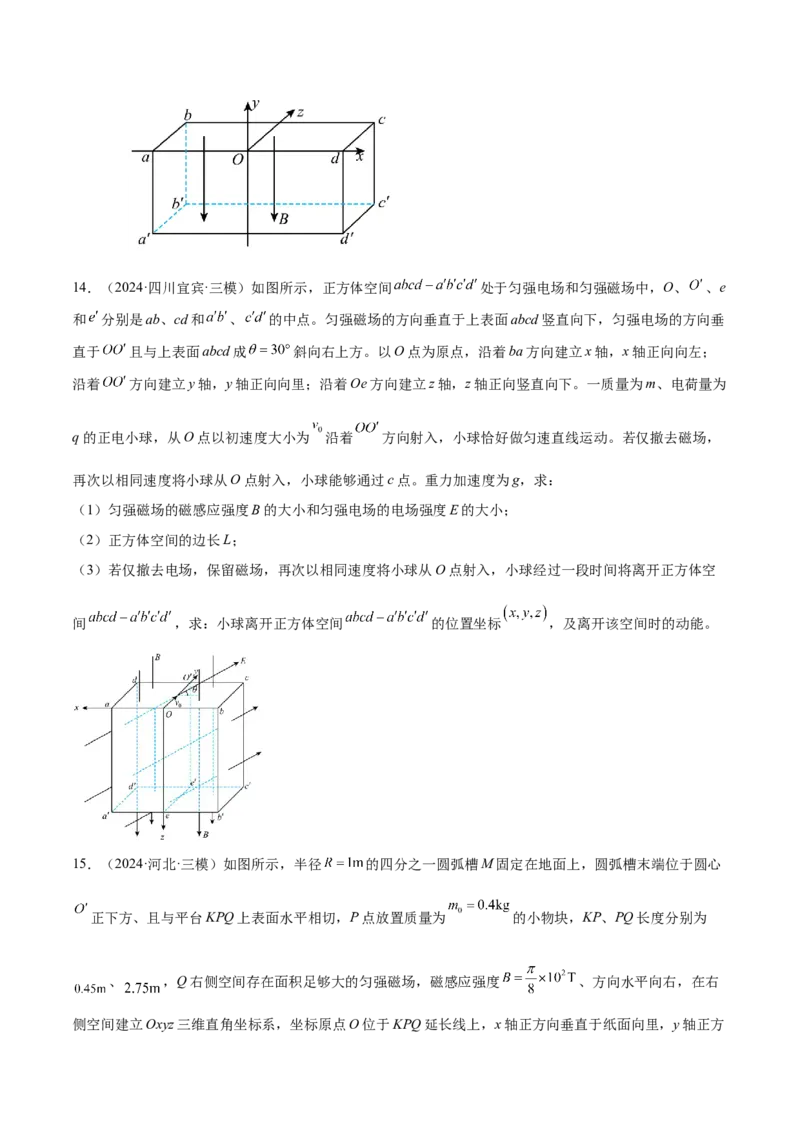 专题11带电粒子在复合场中的运动（练习）（原卷版）_03高考英语_2025年新高考资料_二轮复习_01高考语文等多个文件_上好课2025年高考物理二轮复习讲练测（新高考通用）