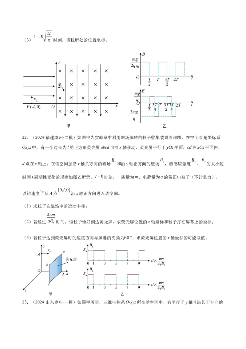 专题11带电粒子在复合场中的运动（练习）（原卷版）_03高考英语_2025年新高考资料_二轮复习_01高考语文等多个文件_上好课2025年高考物理二轮复习讲练测（新高考通用）