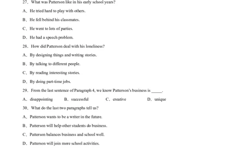 期末模拟卷01（原卷版）-八年级英语下学期期末必考题型过关_人教版英语八年级下册_2026春人教版英语八年级下册资料_人教八下（旧版）_07.英语8下-试题_期末试卷