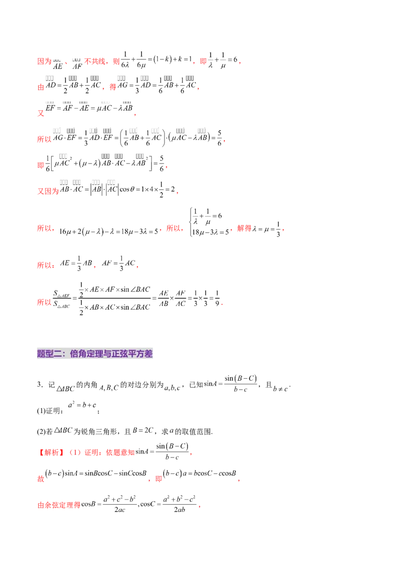 专题10正余弦定理在解三角形中的高级灵活应用与最值问题（练习）（解析版）_02高考数学_2025年新高考资料_二轮复习_01高考语文等多个文件