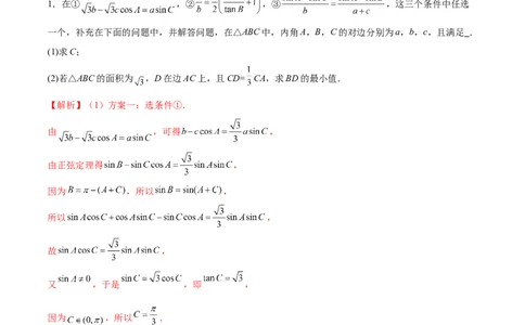 专题10正余弦定理在解三角形中的高级灵活应用与最值问题（练习）（解析版）_02高考数学_2025年新高考资料_二轮复习_01高考语文等多个文件