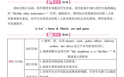 Unit4Helpinginthecommunity教案（7个课时）_4上-新英语人教PEP版（2025持续更新）_04教案+教学计划_同步教案(含反思)