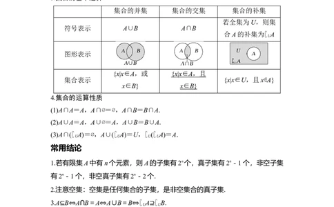 专题1.1集合的概念与运算（原卷版）_02高考数学_新高考复习资料_2024年新高考资料_一轮复习资料_2024年高考数学一轮复习《考点&bull;题型&bull;技巧》精讲与精练高分突破系列（新高考专用）