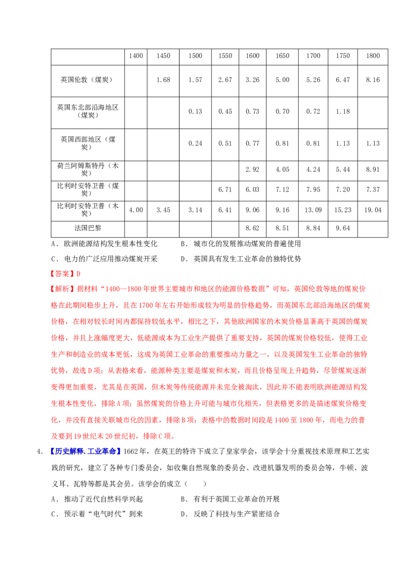 专题10渐进而行&mdash;&mdash;资本主义：产生、发展与调整（练习）（解析版）_07高考历史_2025年新高考资料_二轮复习_01高考语文等多个文件