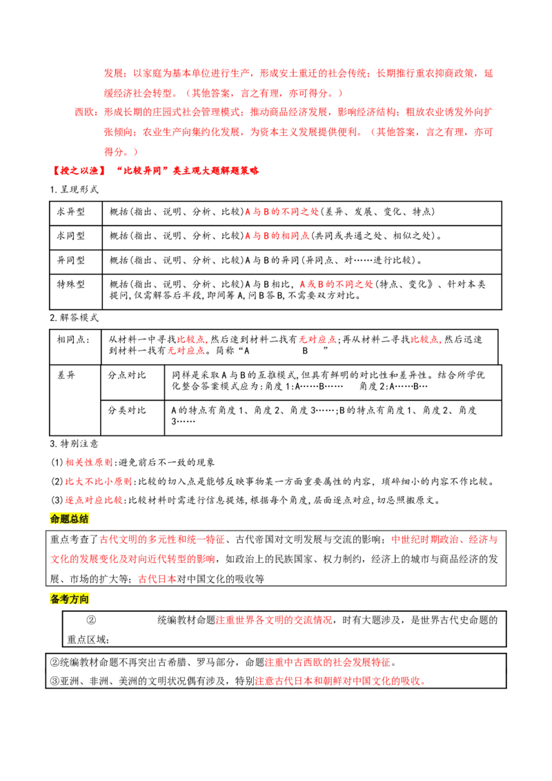 专题09多元共生&mdash;&mdash;古代世界文明的多样性与区域扩展（讲义）（解析版）_07高考历史_2025年新高考资料_二轮复习_01高考语文等多个文件