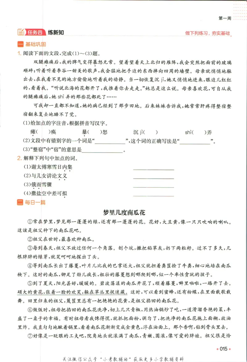 一本预备新初一语文_25秋《一本》系列_25版一本系列_一本预备新初一语数英25年
