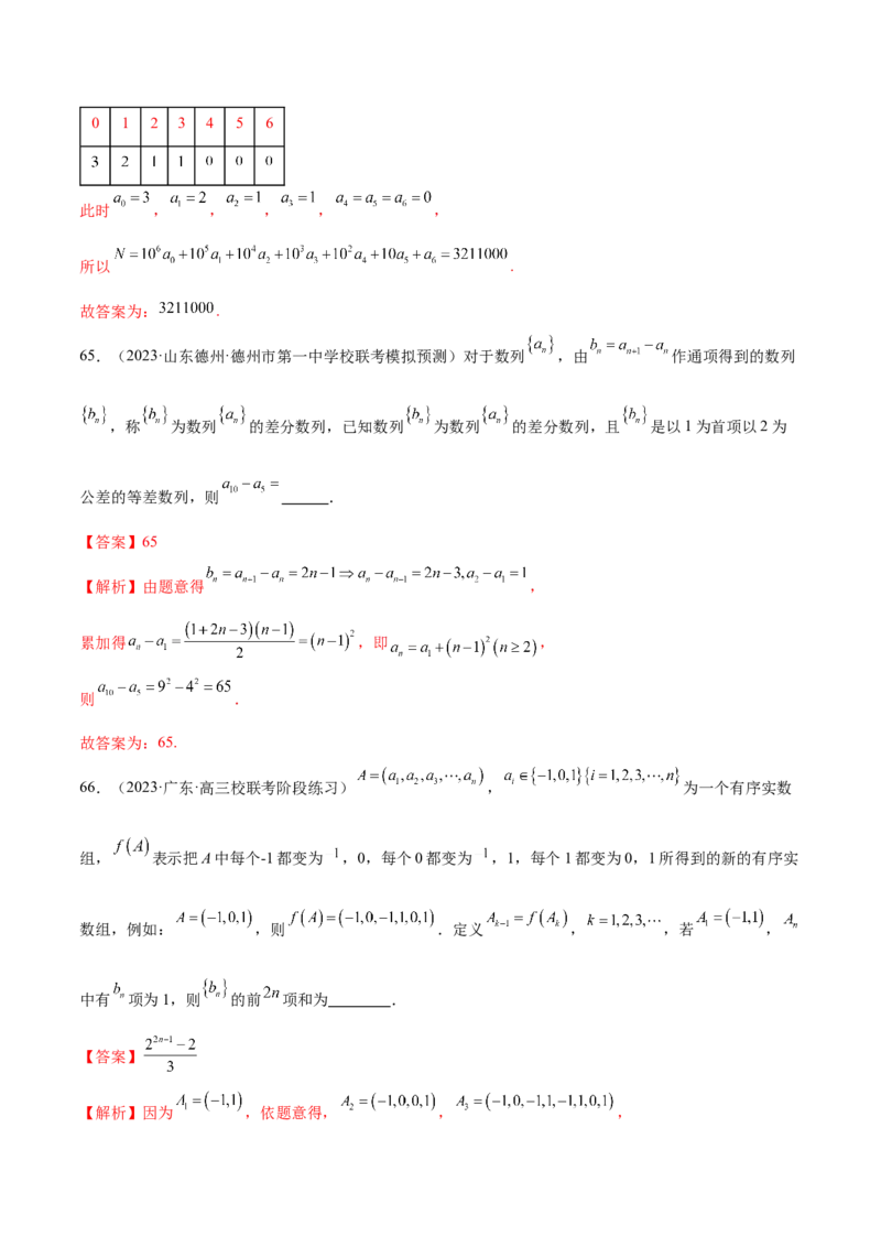 专题09数列的通项公式、数列求和及综合应用（练习）（解析版）_02高考数学_2024年新高考资料_2.2024二轮复习_2024年高考数学二轮复习讲练（新教材新高考）
