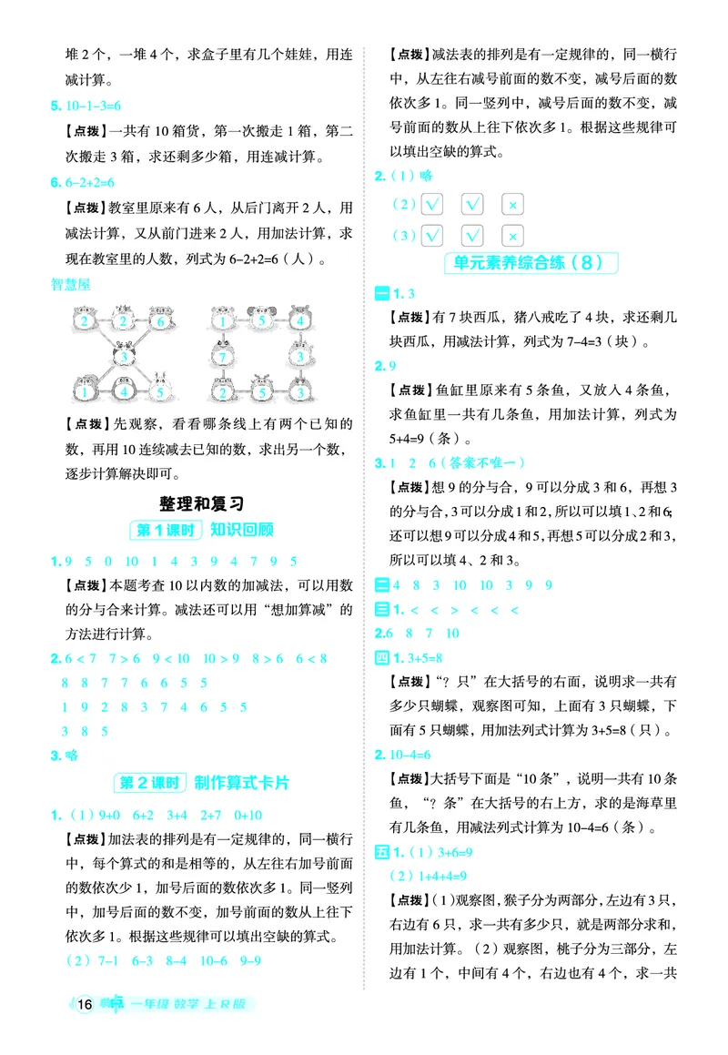 25秋典中点一年级数学上（R版）答案_25秋《典中点》系列_1-6年级数学上册各版本《典中点》（抢先版）_25秋1-6年级数学上册人教版《典中点》（抢先版）