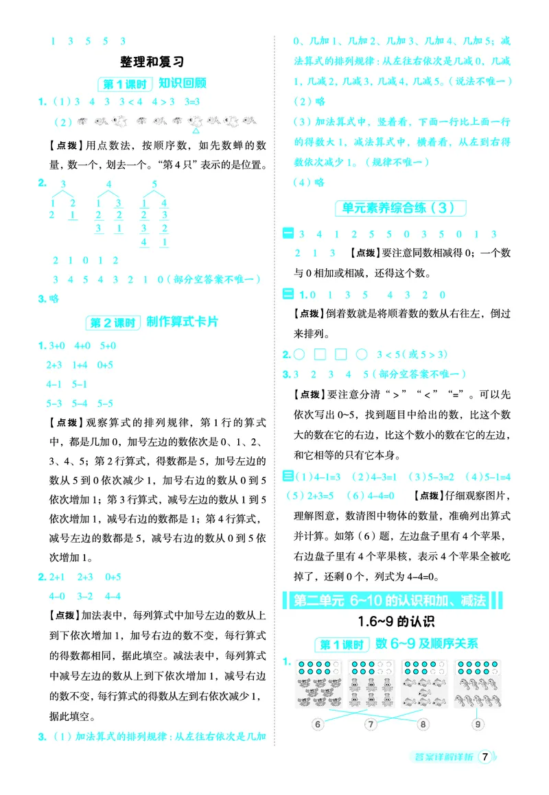 25秋典中点一年级数学上（R版）答案_25秋《典中点》系列_1-6年级数学上册各版本《典中点》（抢先版）_25秋1-6年级数学上册人教版《典中点》（抢先版）