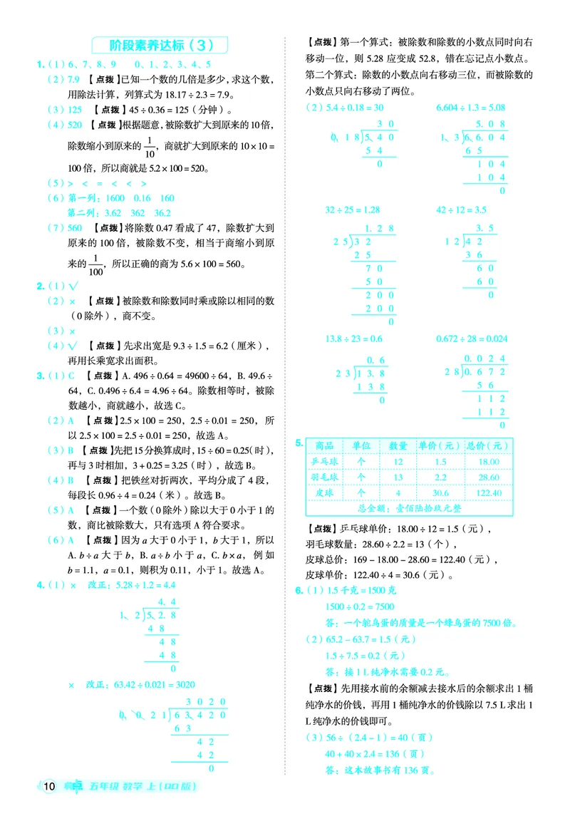 25秋典中点五年级数学上（QD版）答案_25秋《典中点》系列_1-6年级数学上册各版本《典中点》（抢先版）_25秋1-6年级数学上册青岛63制《典中点》（抢先版）
