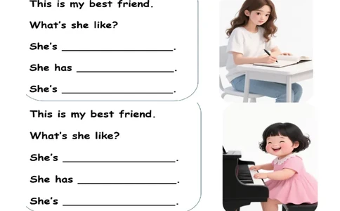 Unit2第4课时PartBLet&rsquo;stalk&Talkaboutyourbestfriend(学习任务单)_4上-新英语人教PEP版（2025持续更新）_01.英语4上-教案+PPT课件+学习任务单+练习第1套齐全_3学习任务单