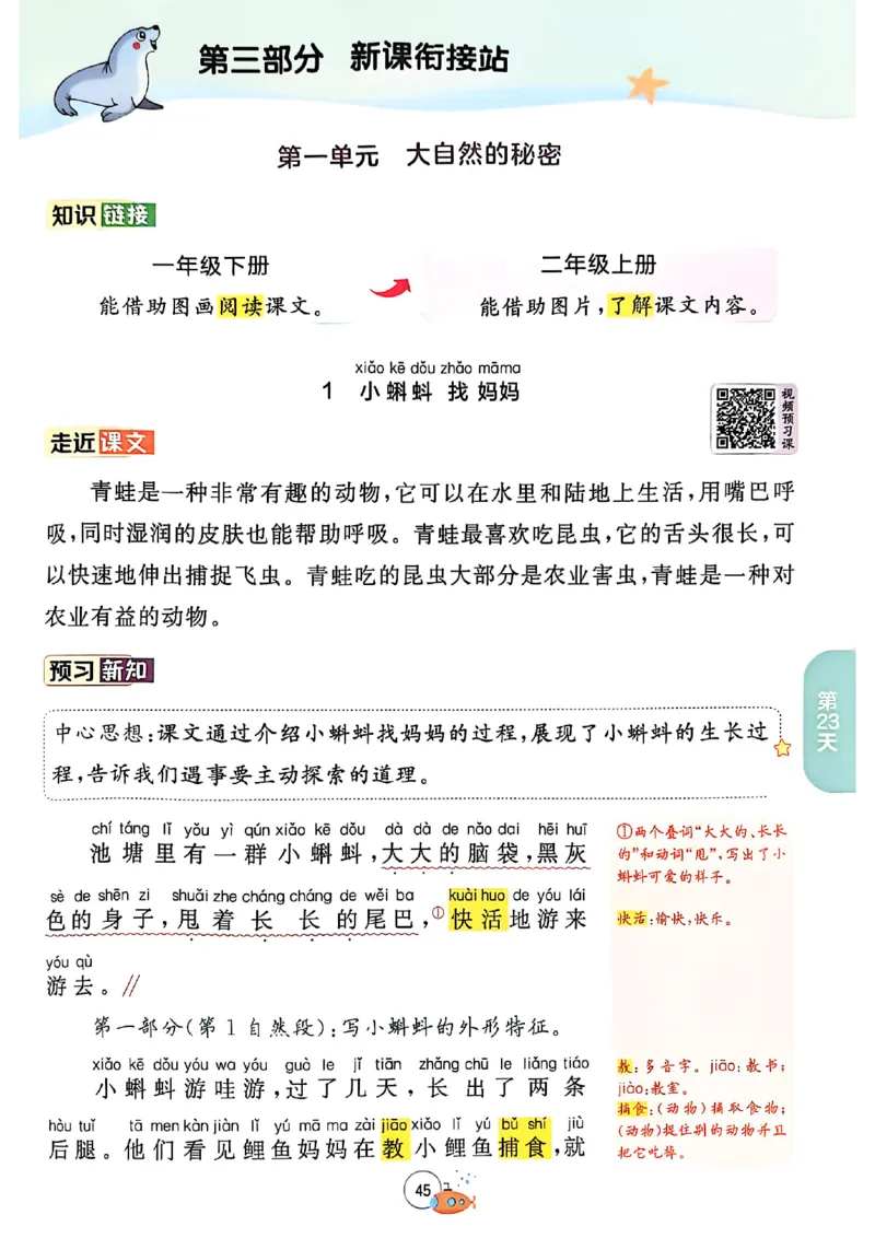 25版语文实验班提优训练暑假衔接一升二_25秋《实验班》系列_25版实验班语数英人教北师大苏教译林《暑假衔接》_实验班暑假衔接语文25年