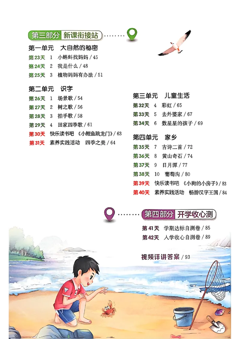 25版语文实验班提优训练暑假衔接一升二_25秋《实验班》系列_25版实验班语数英人教北师大苏教译林《暑假衔接》_实验班暑假衔接语文25年