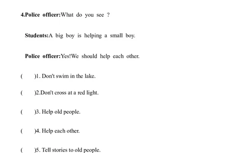 4HelpinginthecommunityPartC同步练习（含答案）_4上-新英语人教PEP版（2025持续更新）_07练习试卷_课时培优（全）