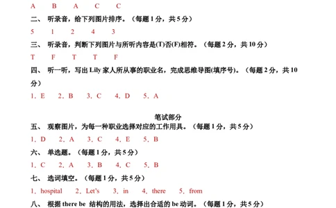 英语（提升卷01）（参考答案）_4上-新英语人教PEP版（2025持续更新）_07练习试卷_期中试卷_四年级英语上学期期中素养测评&middot;提升卷01（人教PEP版&middot;新教材）
