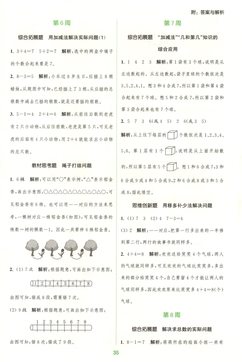 一年级数学苏教江苏专版上册25秋《拔尖特训》周末拔尖学案_25秋《拔尖特训》小学语数英各版本_1-6年级数学苏教江苏专版上册25秋《拔尖特训》