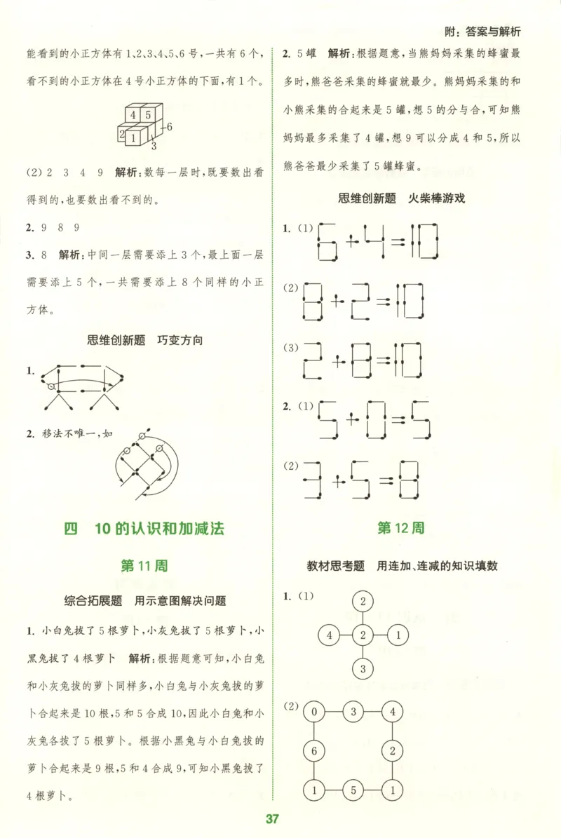 一年级数学苏教江苏专版上册25秋《拔尖特训》周末拔尖学案_25秋《拔尖特训》小学语数英各版本_1-6年级数学苏教江苏专版上册25秋《拔尖特训》
