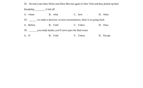 专题11(原卷版)状语从句-2023年高考英语一轮复习小题多维练（通用版）_03高考英语_通用版（老高考）复习资料_2023年复习资料_一轮复习_2023年高考英语一轮复习小题多维练（全国通用）