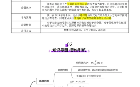 专题10磁场带电粒子在磁场中的运动（讲义）（解析版）_03高考英语_2025年新高考资料_二轮复习_01高考语文等多个文件_上好课2025年高考物理二轮复习讲练测（新高考通用）