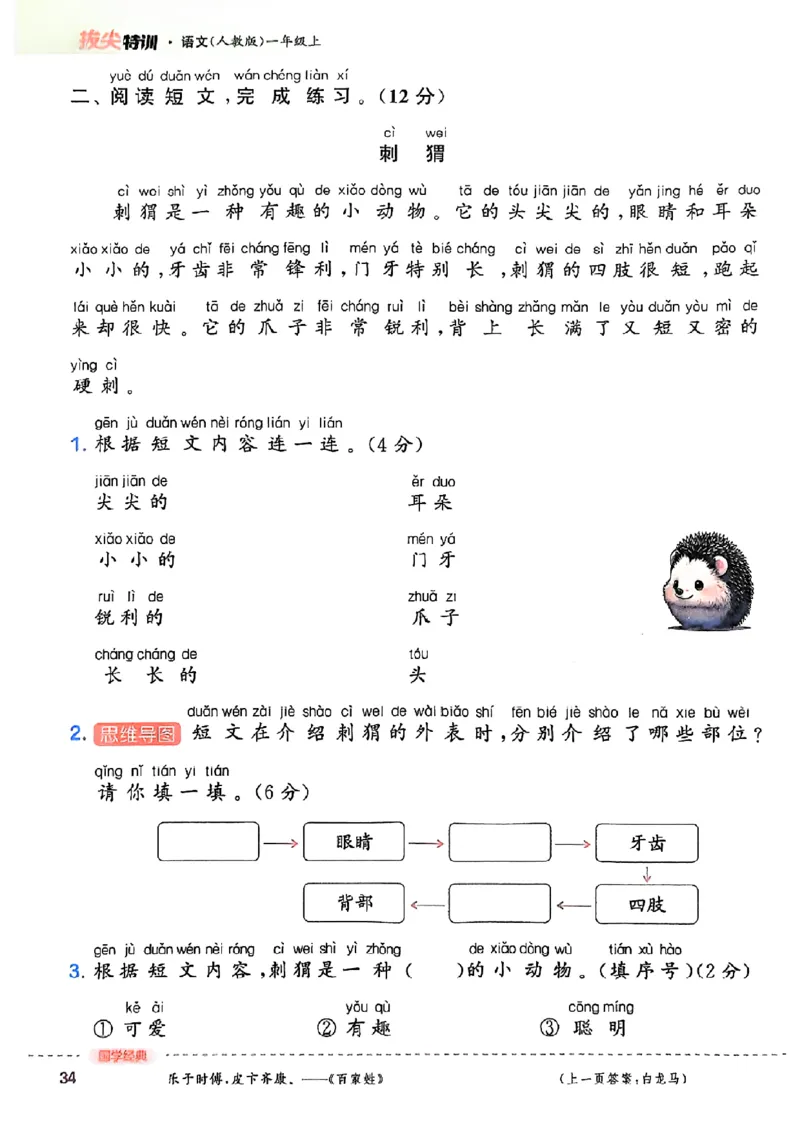 一年级语文人教版上册25秋《拔尖特训》_25秋《拔尖特训》小学语数英各版本_1-6年级语文人教版上册25秋《拔尖特训》_一年级语文人教版上册25秋《拔尖特训》
