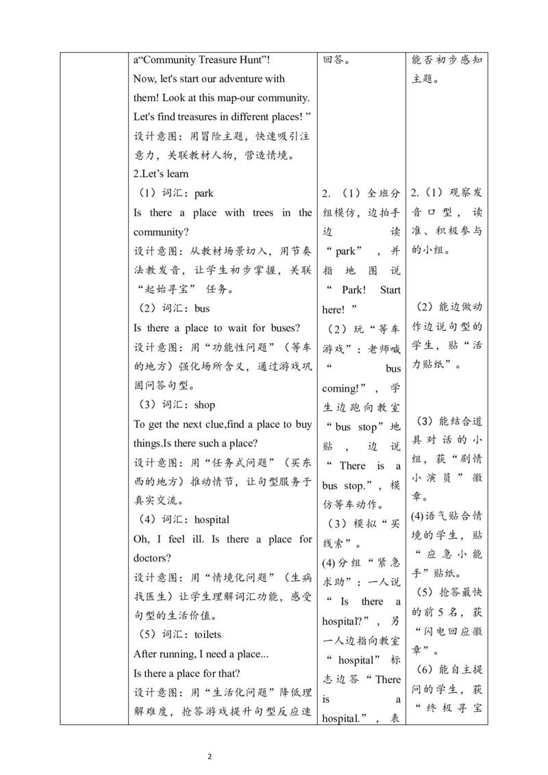 教案_4上-新英语人教PEP版（2025持续更新）_02课件+核心素养教案（更新至U5）_Unit3Placeswelivein_Unit3PlacesweliveinPartALet&rsquo;slearn课件+教案+素材(共36张PPT)