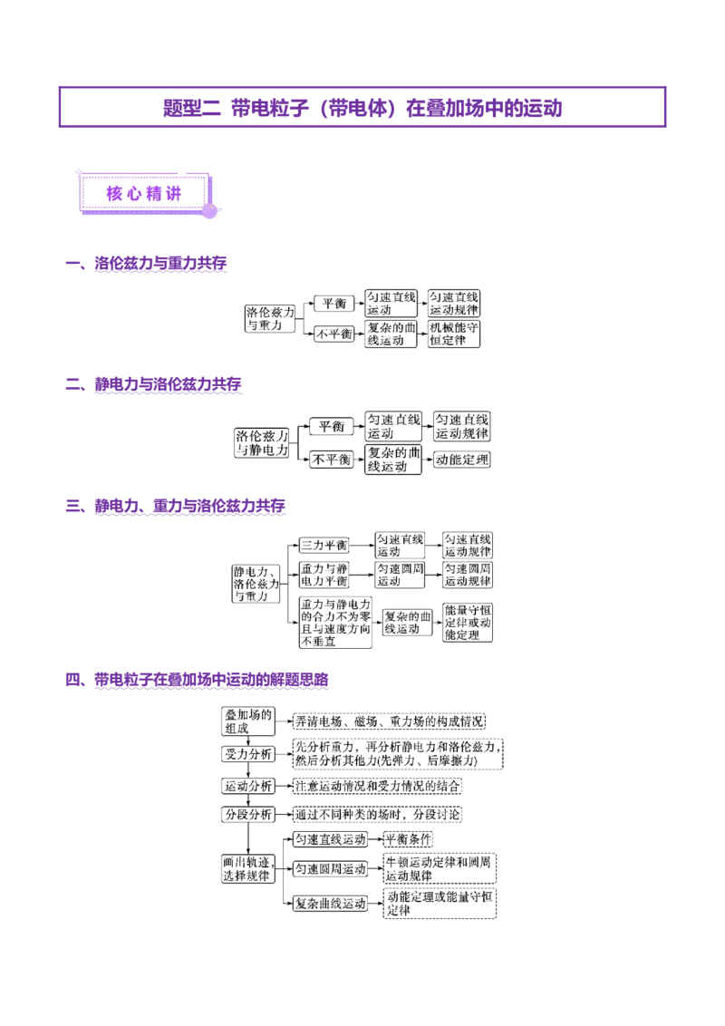专题11带电粒子在复合场中的运动（讲义）（原卷版）_03高考英语_2025年新高考资料_二轮复习_01高考语文等多个文件_上好课2025年高考物理二轮复习讲练测（新高考通用）