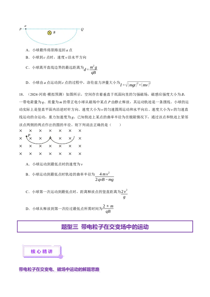 专题11带电粒子在复合场中的运动（讲义）（原卷版）_03高考英语_2025年新高考资料_二轮复习_01高考语文等多个文件_上好课2025年高考物理二轮复习讲练测（新高考通用）