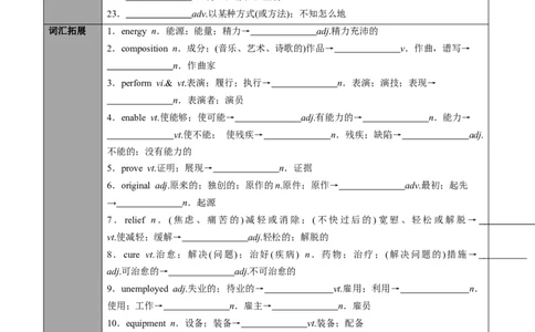 专题11.必修第2册　Unit5　Music（学生版）---2023届高三英语总复习（人教版2019）_03高考英语_新高考复习资料_2023年新高考资料_专项复习_2023届高三英语总复习